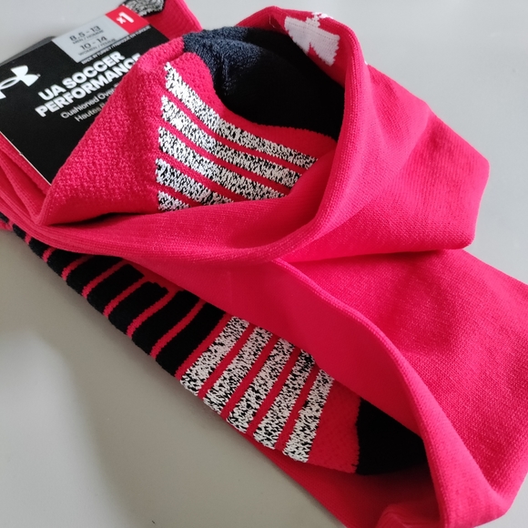 Under Armour OTC soccer Over the calf performance sport athletic sock red NWT - Picture 5 of 11